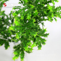 customized green artificial ficus spray with leaves for flora wall decor